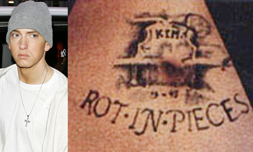 Eminem Rot In Pieces KIM Tattoo April 29 2012 Music