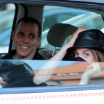 Canalis and Steve-O arrive in Milan
