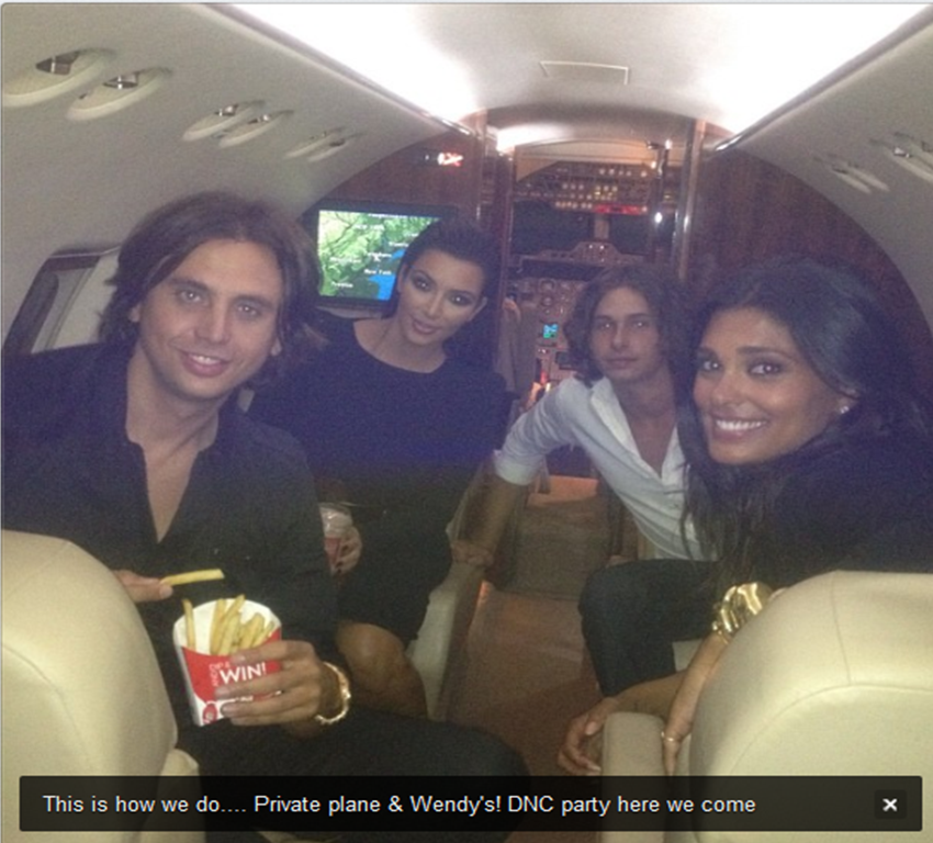 Kim Kardashian eating Wendays on Her way to Hush in North Carolina