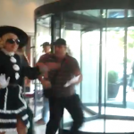 Lady Gaga Bodyguard Rushes Autograph seeker in Romania Hotel