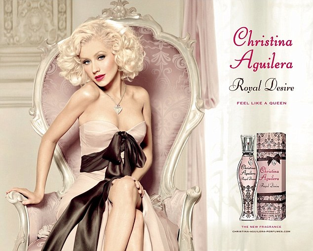 Christina Aguilera photoshopped Skinny in Royal Desire Ad