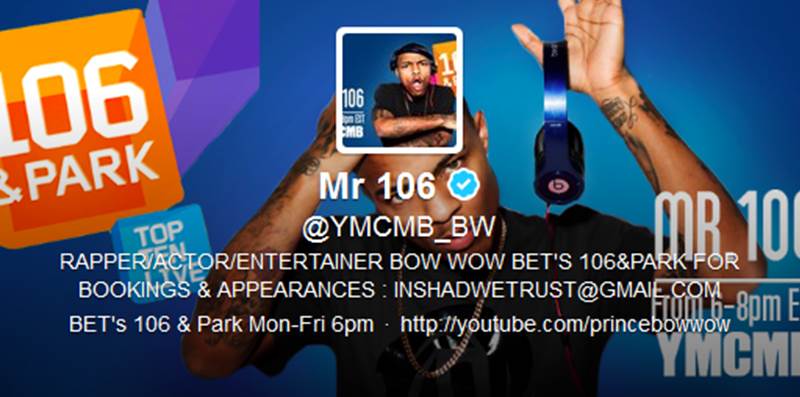 Bow Wow's Twitter Account