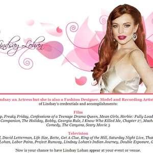 Lindsay Lohan Spam Email ad