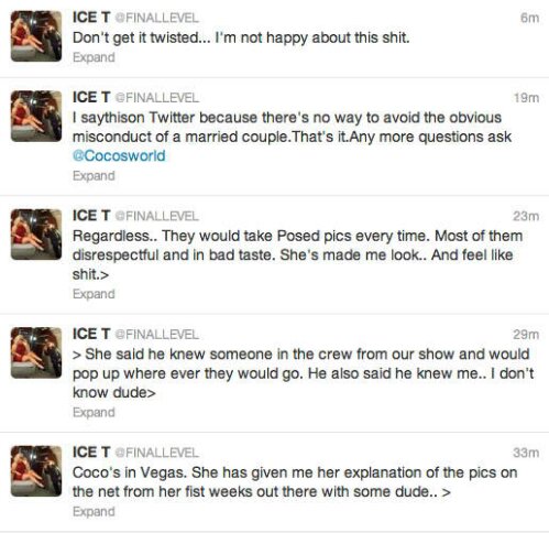 Ice T tweets About Leaked Photos