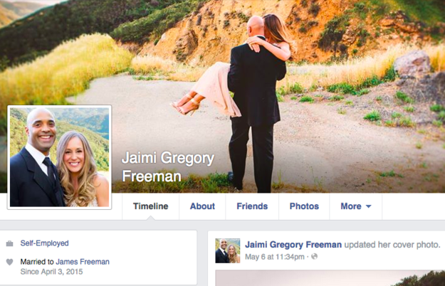 Jaimi gregroy Freeman facebook profile snapshot - 13MAY2015