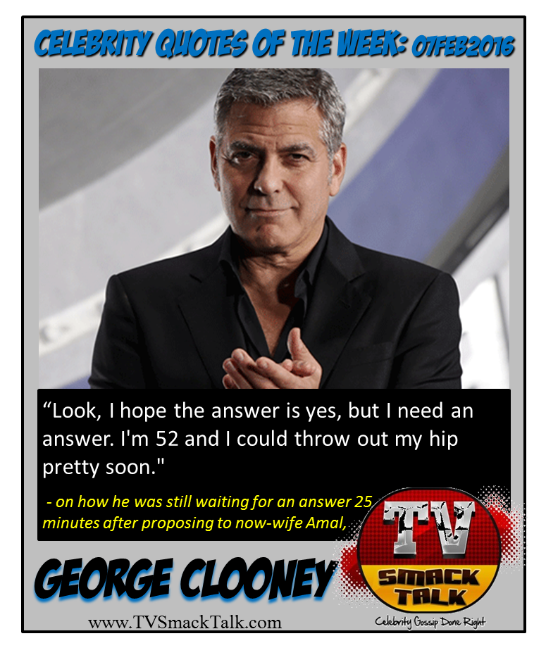 George Clooney 07FEB2016