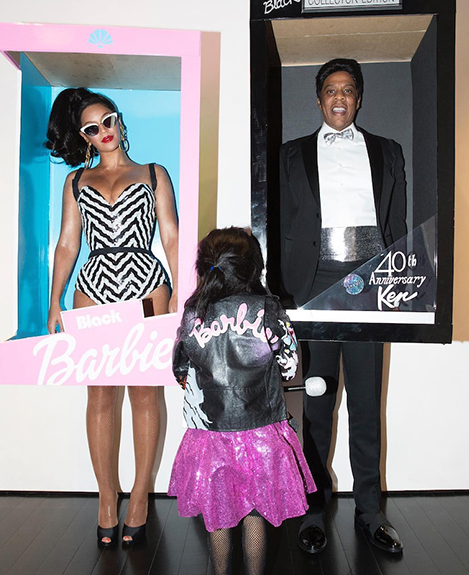 Beyonce and Jay Z as Barbie and Ken